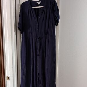 Amazon Essentials Dark Blue Long Sleeve Dress